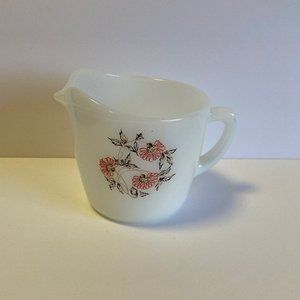 Vintage Fire King Pink Fleurette Cup
